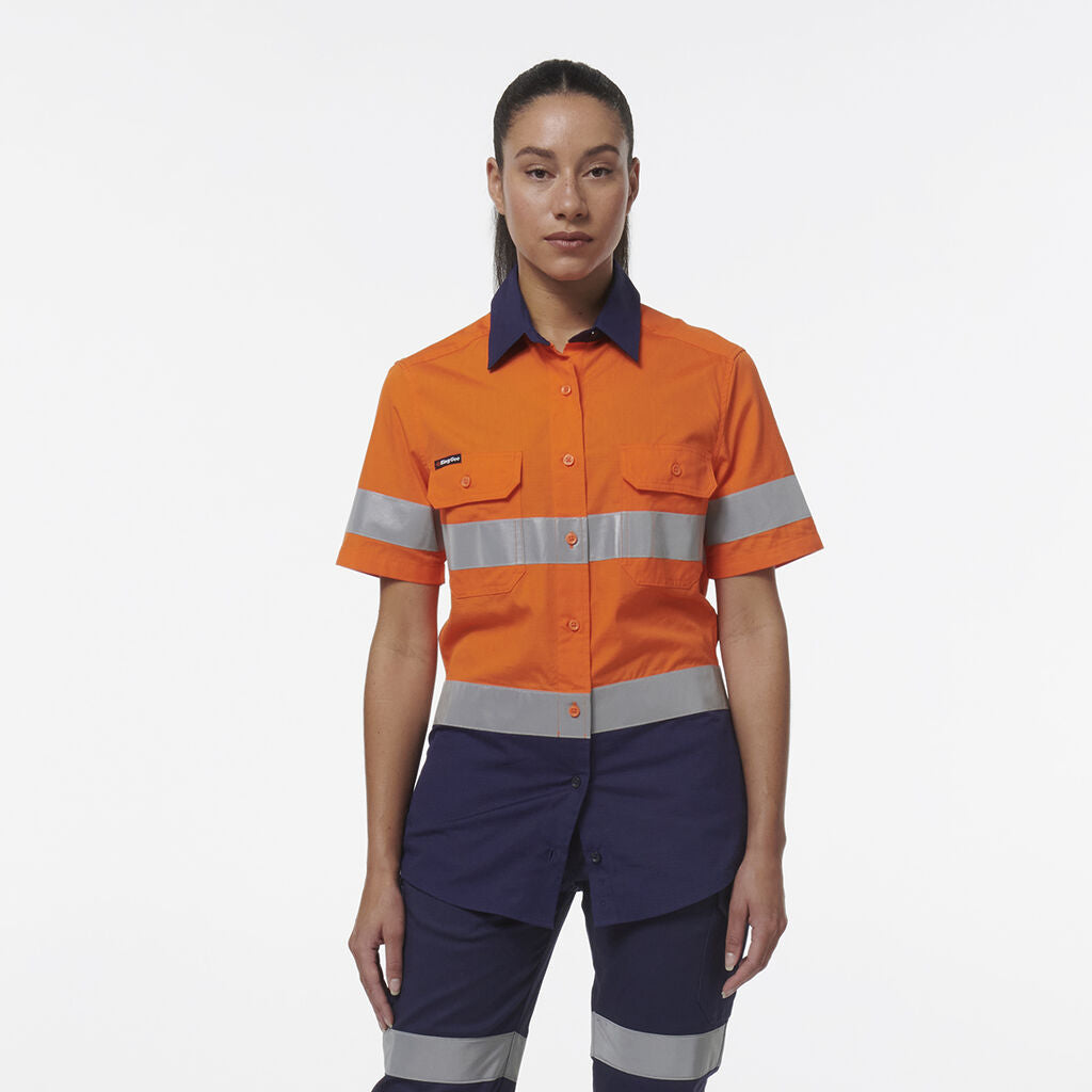 KingGee K44229 Women's Workcool Vented Reflective Short Sleeve Shirt