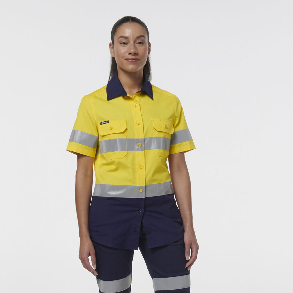 KingGee K44229 Women's Workcool Vented Reflective Short Sleeve Shirt