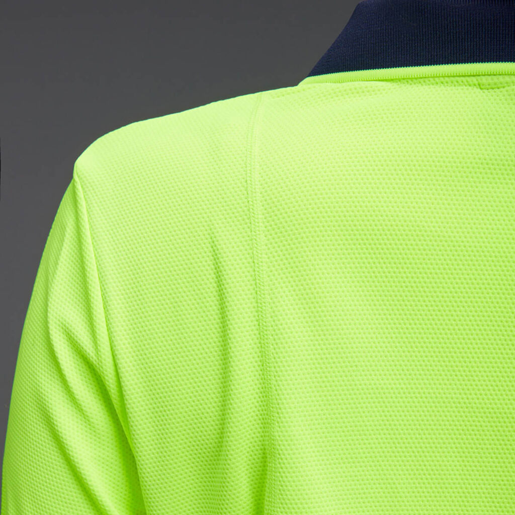 KingGee K44730 Workcool Hyperfreeze Hi-vis Spliced Polo L/S