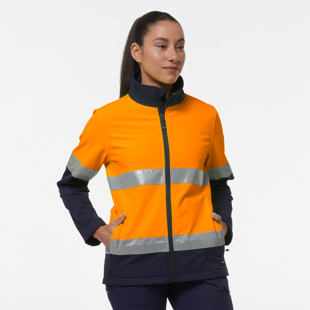 KingGee K45006 Women's Reflective Spliced Soft Shell Jacket