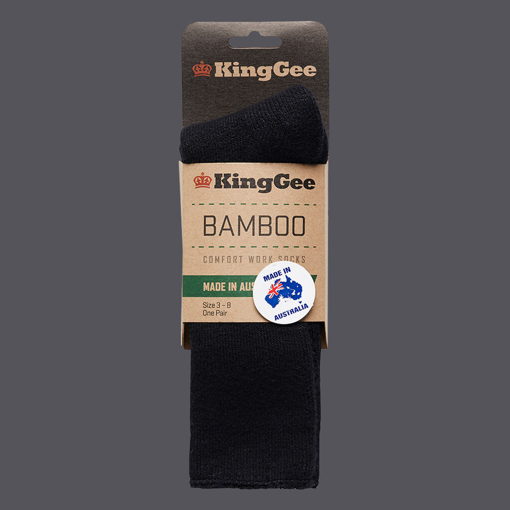 KingGee K49270 Women’s Bamboo Work Socks Size 3-8