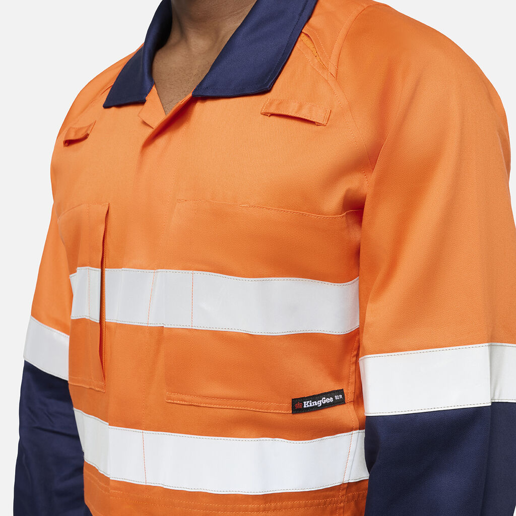 KingGee K51006 Originals Vented Spliced Hi-vis Overall