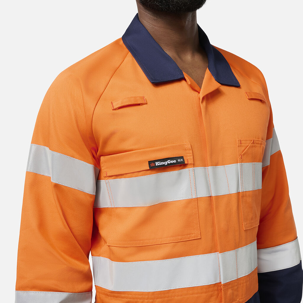 KingGee K51008 Originals Spliced Hi Vis Overall