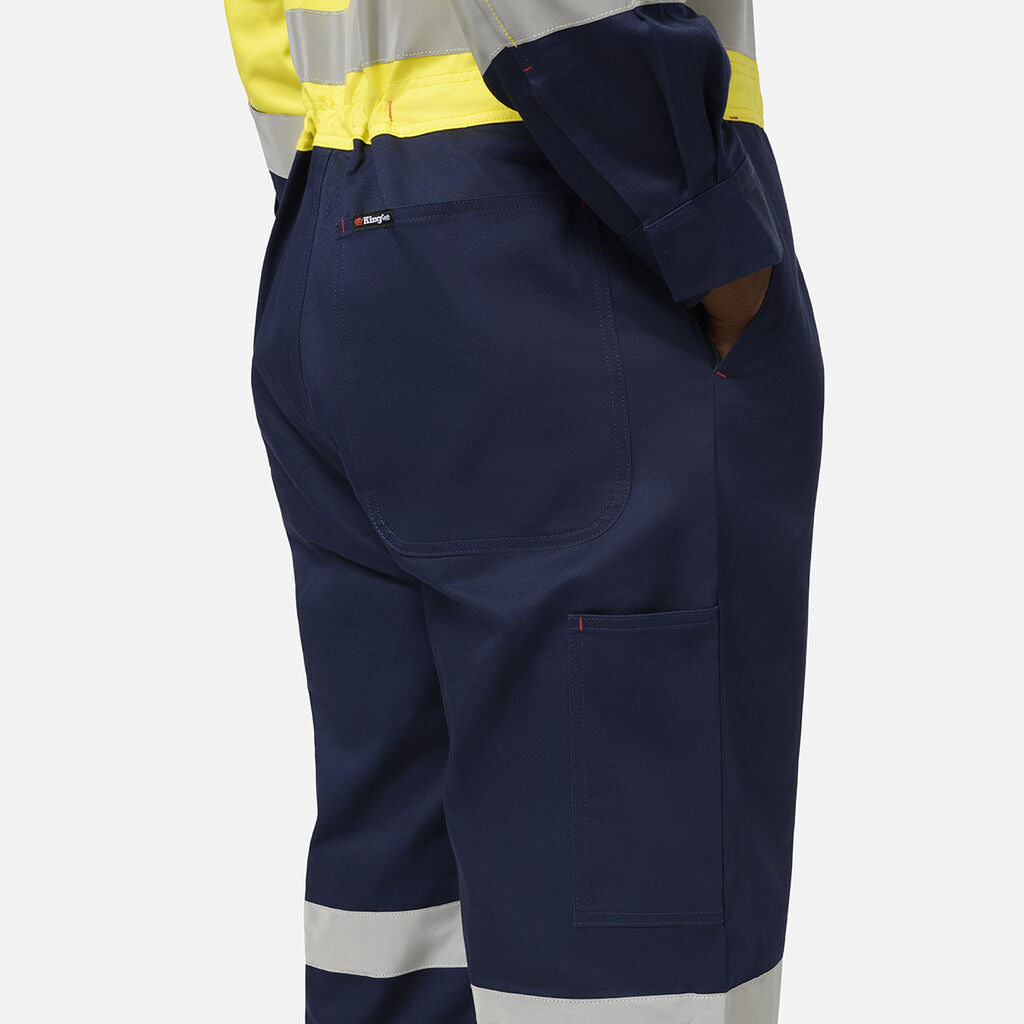 KingGee K51008 Originals Spliced Hi Vis Overall