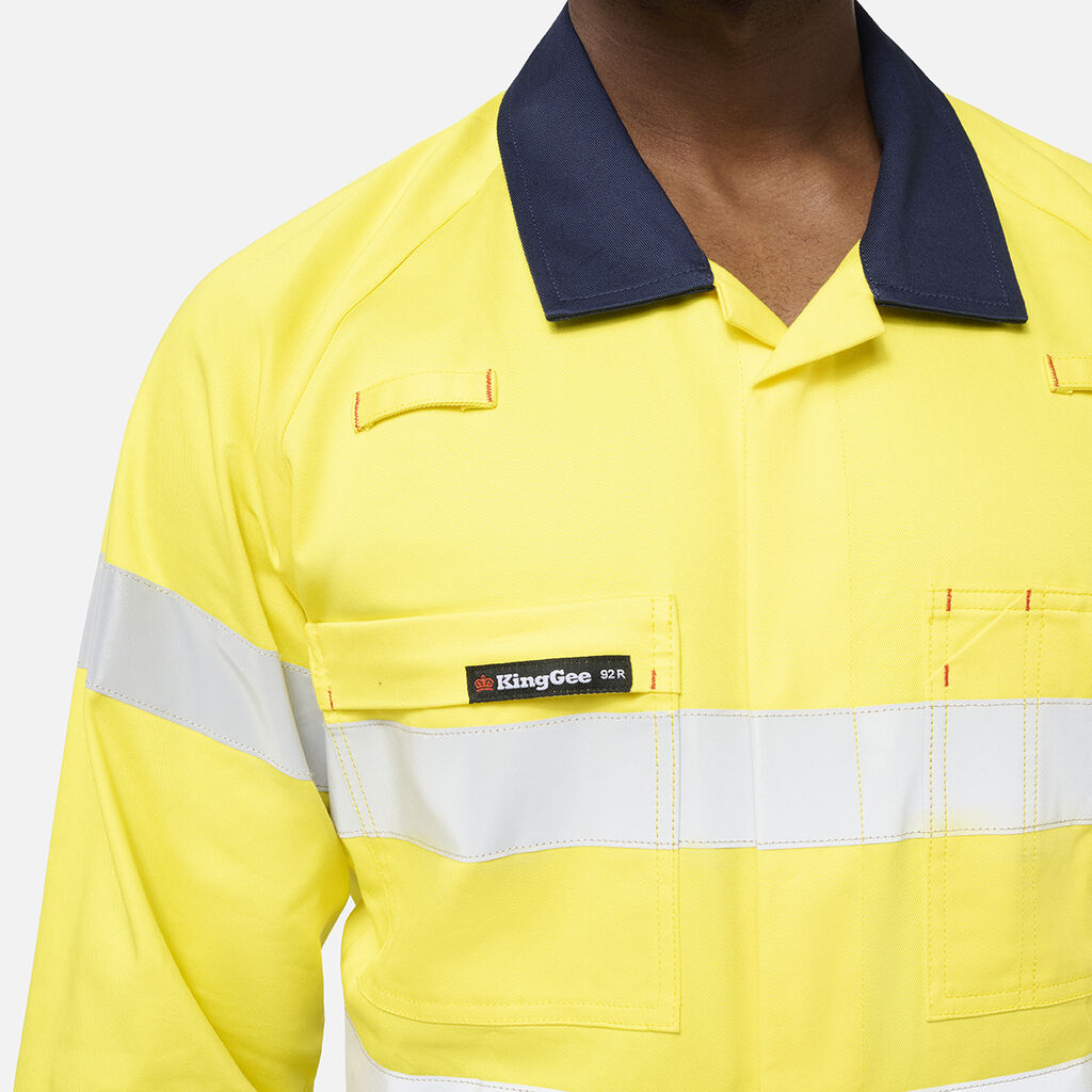 KingGee K51008 Originals Spliced Hi Vis Overall