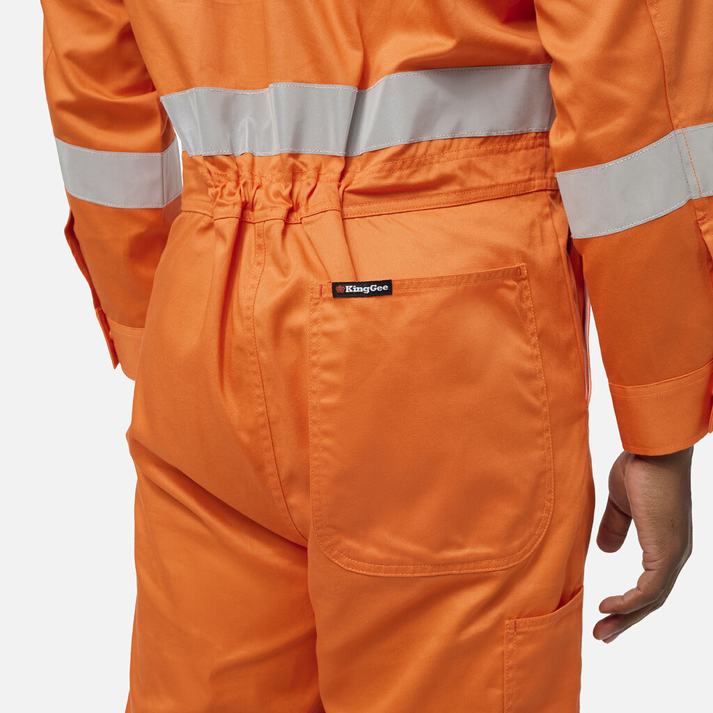 KingGee K51009 Originals Vented Hi-Vis Vented Overall-Orange