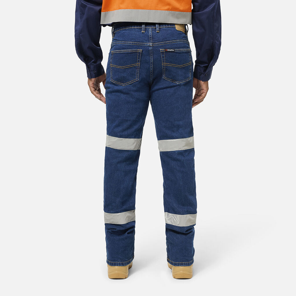 KingGee K53008 Originals Stretch Denim Work Jeans Bio Motion-Stonewash