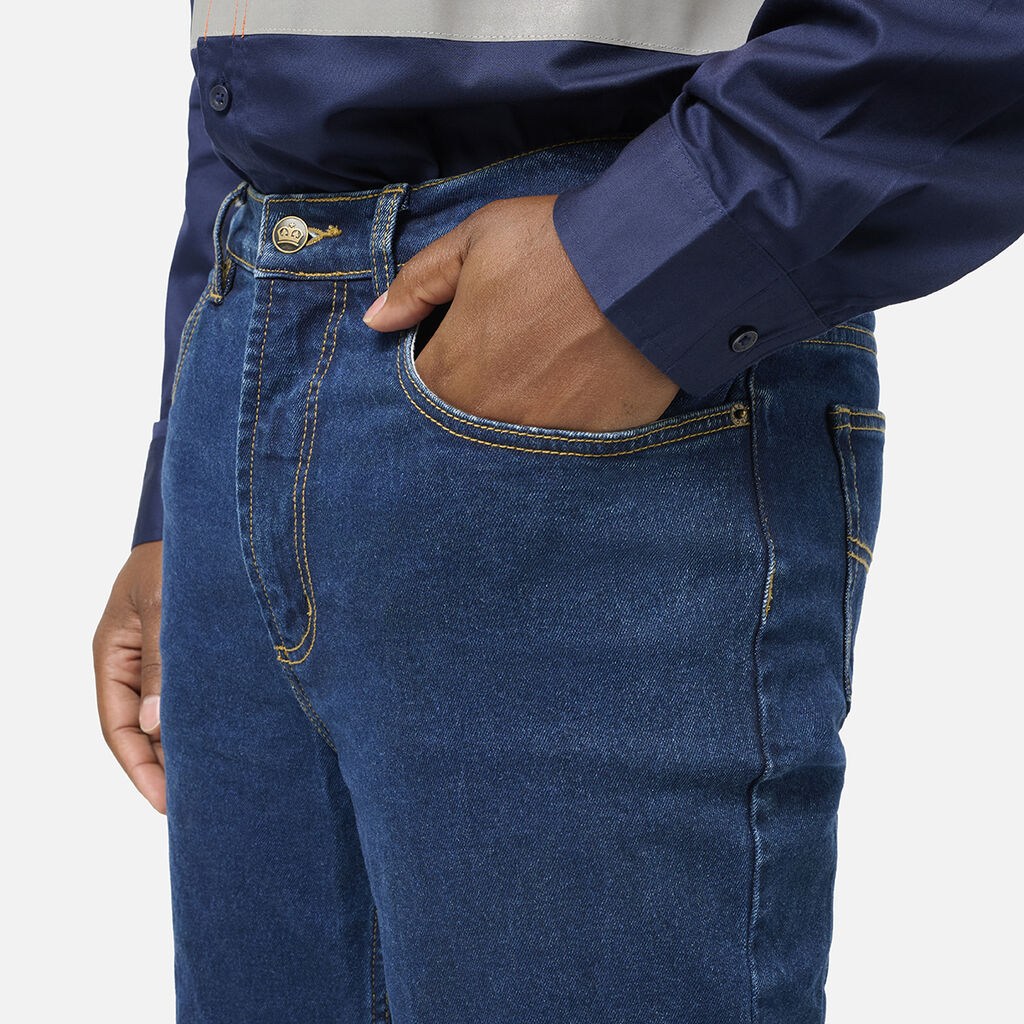 KingGee K53008 Originals Stretch Denim Work Jeans Bio Motion-Stonewash