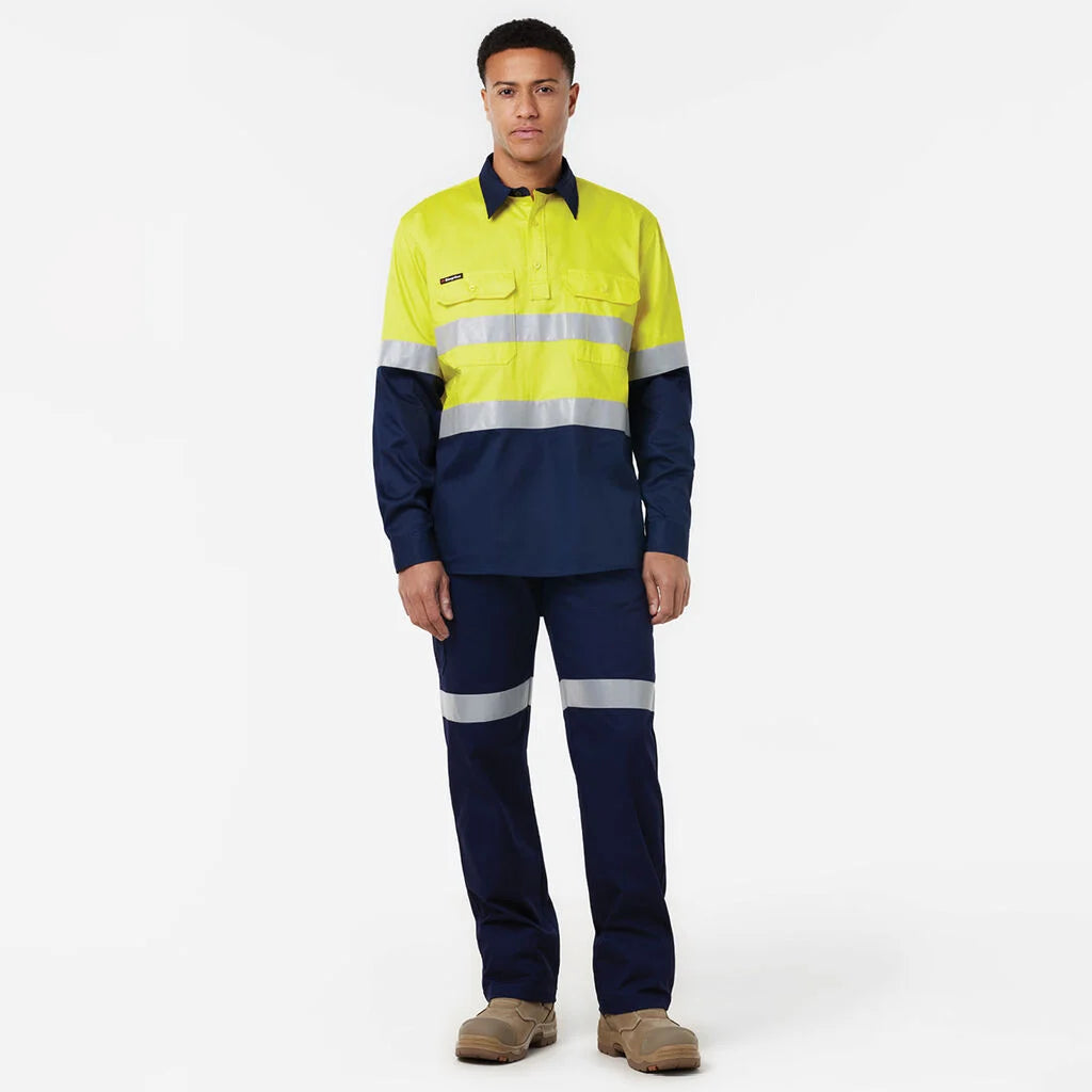 KingGee K54007 Originals Closed Front Vented Drill Shirt Tape