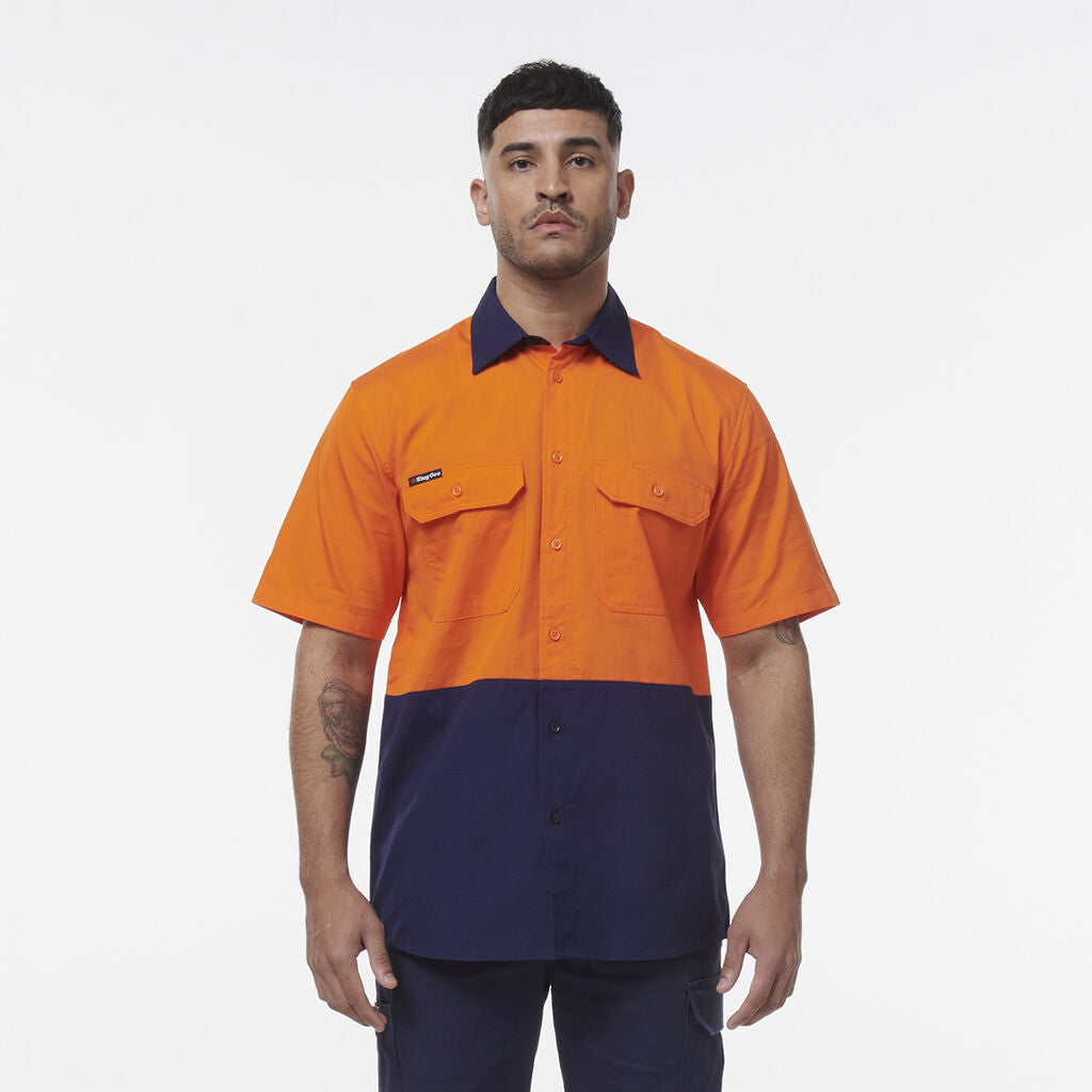 KingGee K54008 Workcool Vented Spliced Short Sleeve Shirt