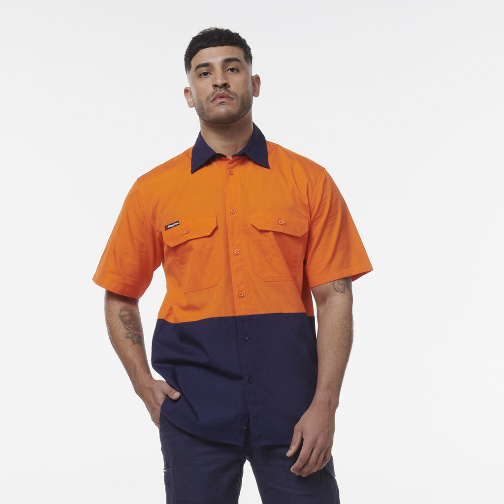 KingGee K54008 Workcool Vented Spliced Short Sleeve Shirt