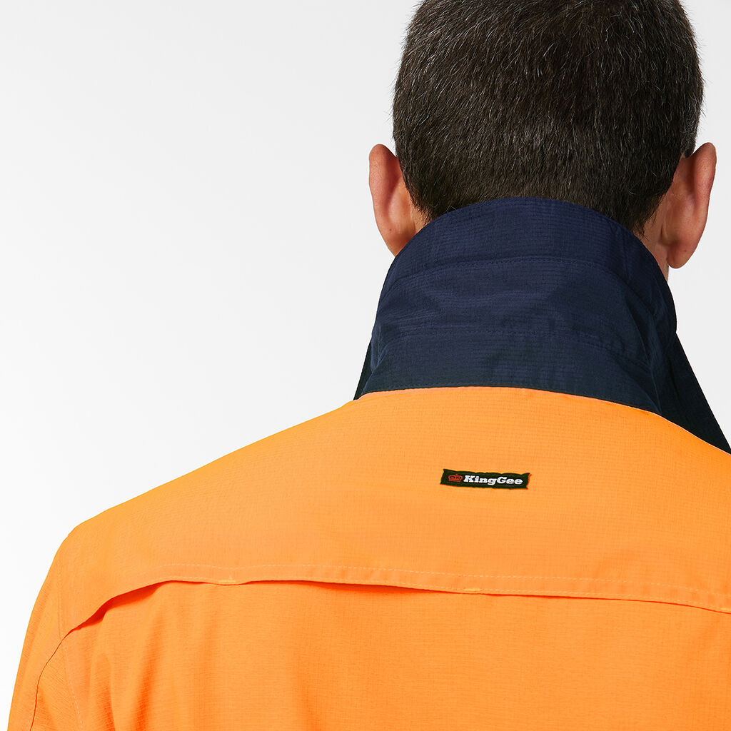 KingGee K54036 DryCool Hi Vis Spliced Shirt Long Sleeve Shirt