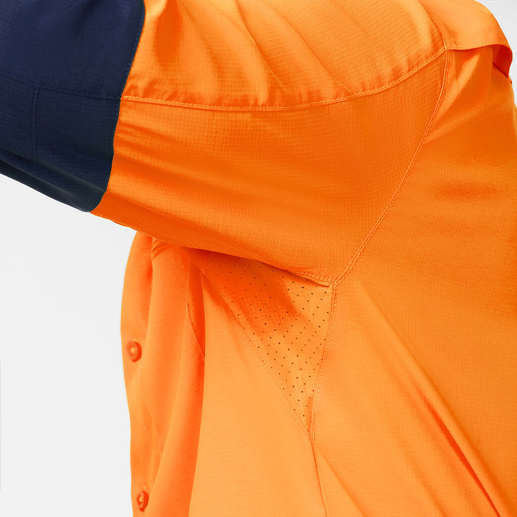 KingGee K54036 DryCool Hi Vis Spliced Shirt Long Sleeve Shirt