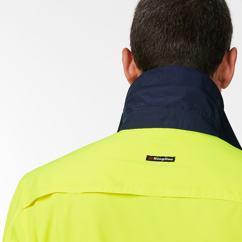 KingGee K54036 DryCool Hi Vis Spliced Shirt Long Sleeve Shirt