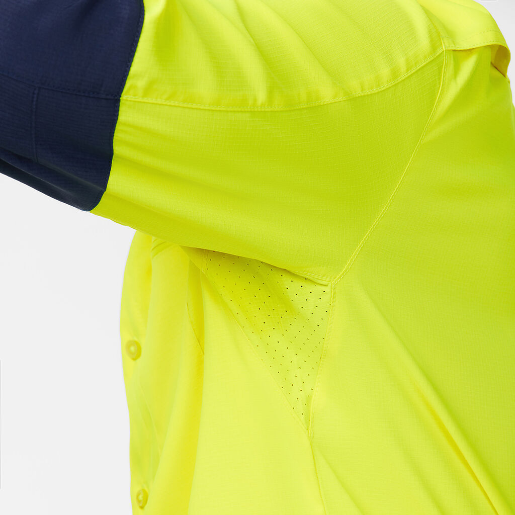 KingGee K54036 DryCool Hi Vis Spliced Shirt Long Sleeve Shirt