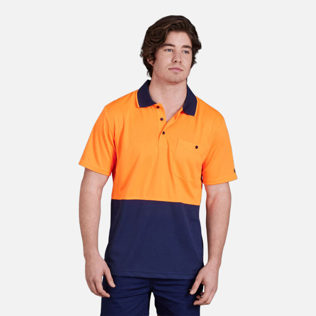KingGee K54205 Workcool Hyperfreeze Hi-vis Spliced Polo S/S