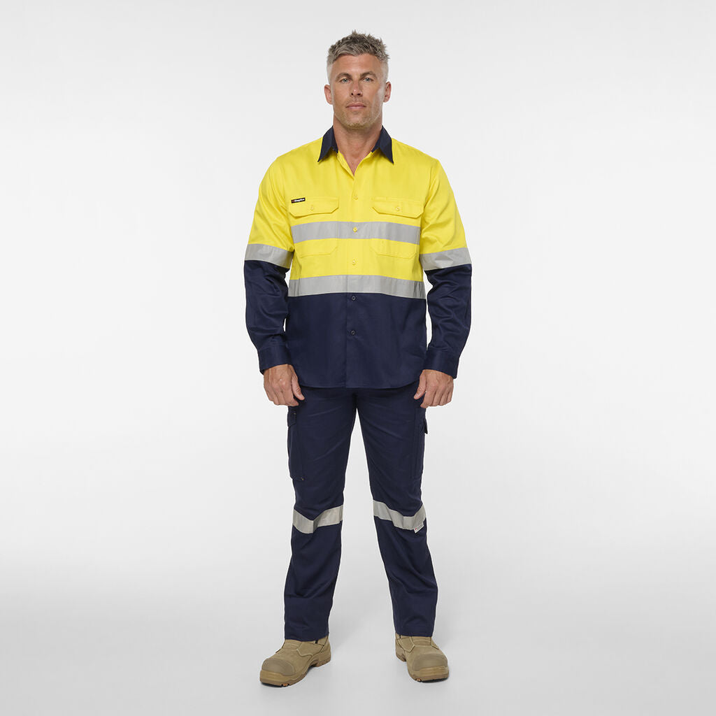 KingGee K54936 Originals Reflective Spliced Drill Shirt