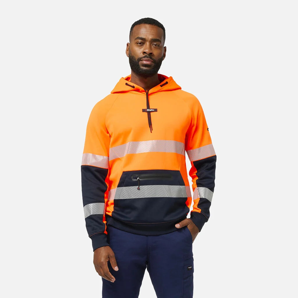 KingGee K55013 Originals Hi Vis Reflective Water Repellant Hoodie