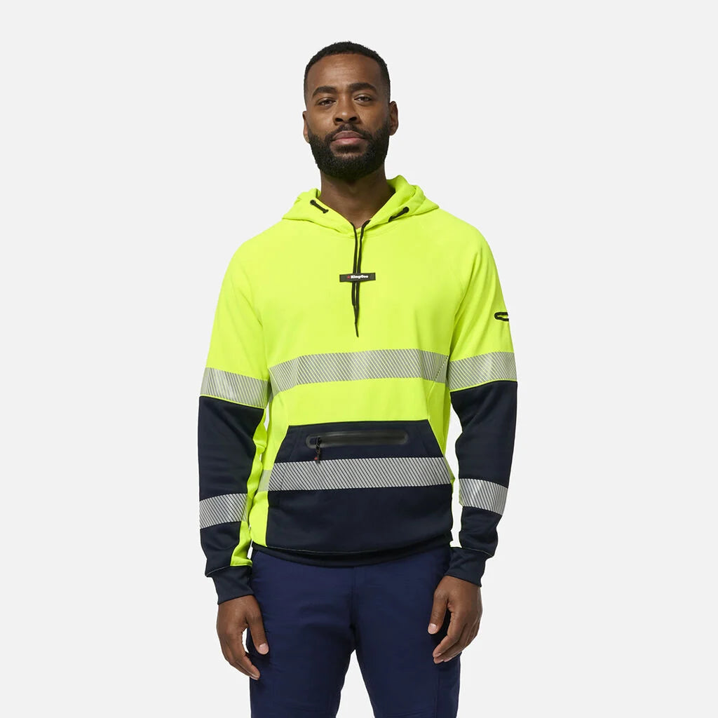 KingGee K55013 Originals Hi Vis Reflective Water Repellant Hoodie