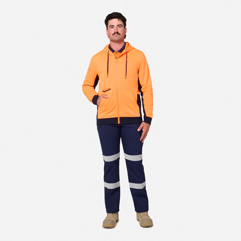 KingGee K55019 Original Hi Vis Full ZIP Fleece Hoodie