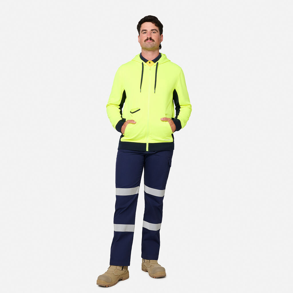 KingGee K55019 Original Hi Vis Full ZIP Fleece Hoodie