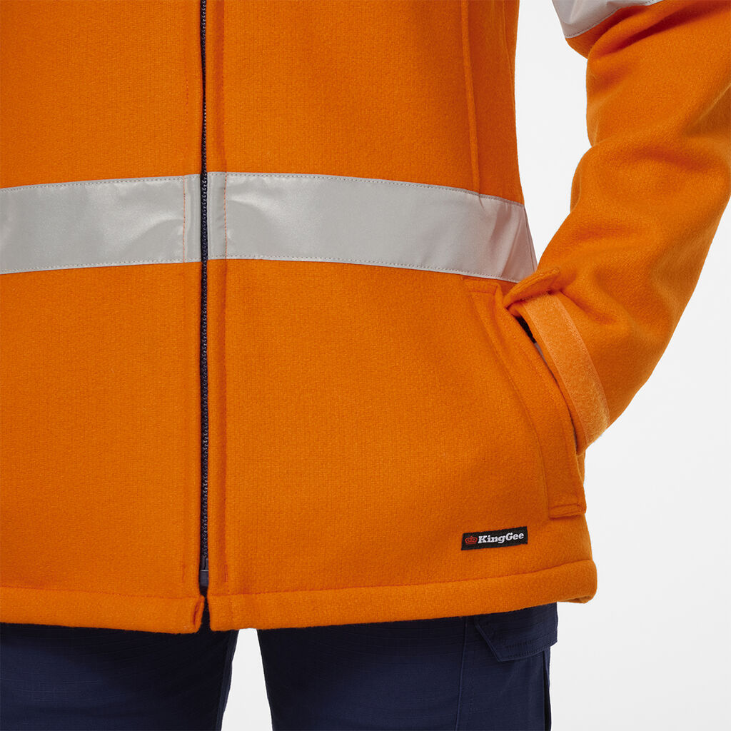 KingGee K55028 Women's Originals Bluey Taped Jacket-Orange