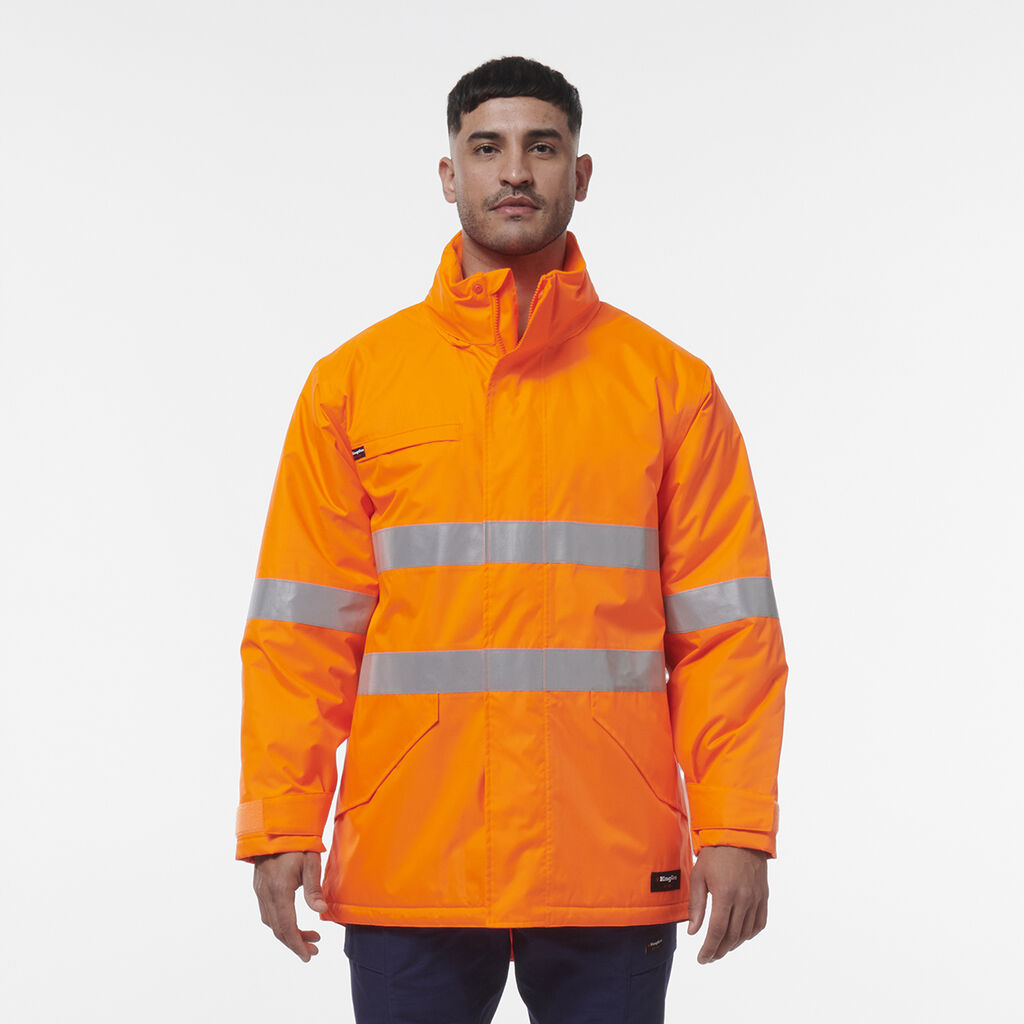 KingGee K55037 Reflective Insulated Jacket-Orange