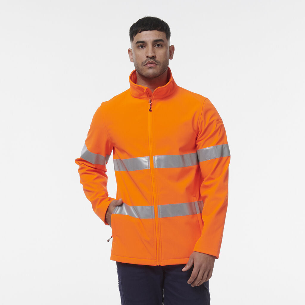 KingGee K55039 Reflective Softshell Jacket-Orange