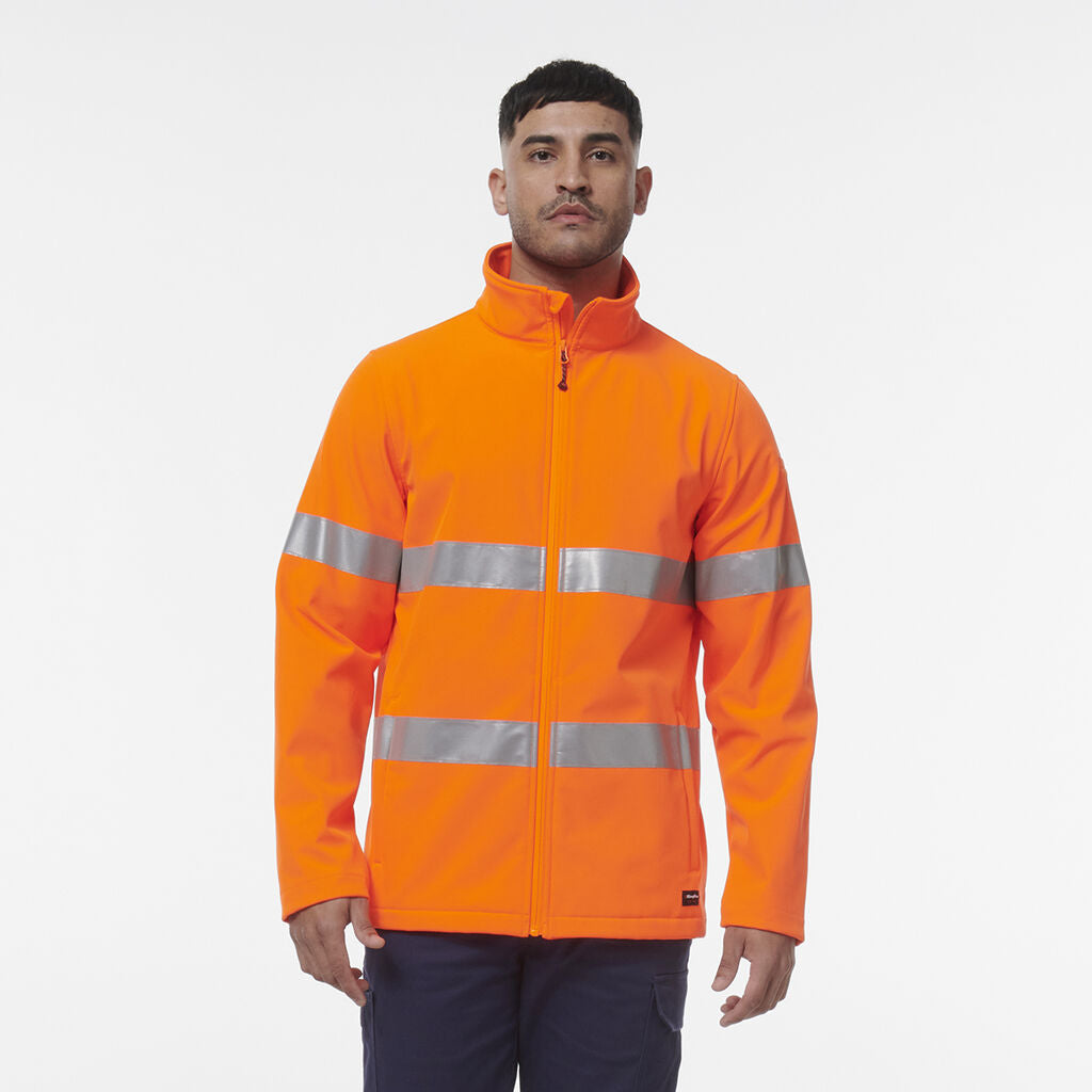KingGee K55039 Reflective Softshell Jacket-Orange