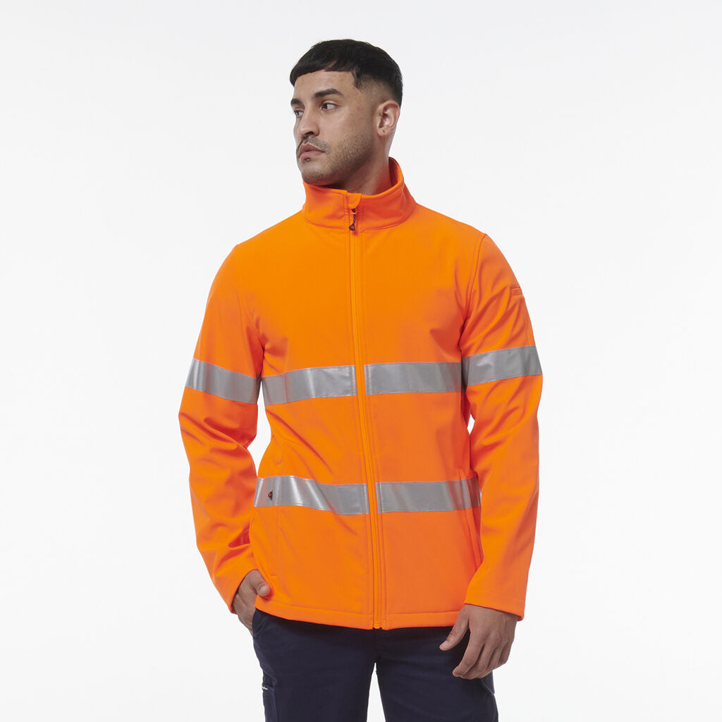 KingGee K55039 Reflective Softshell Jacket-Orange
