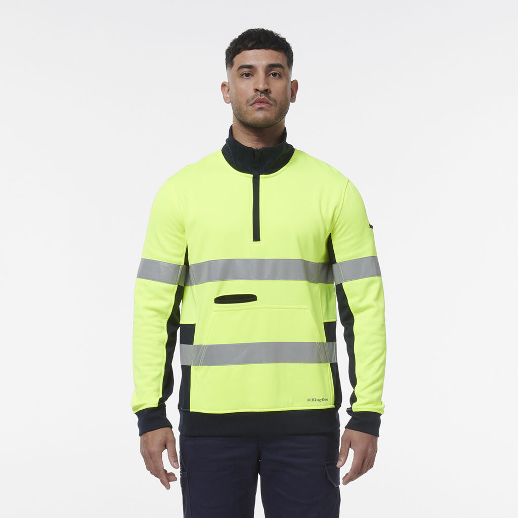 KingGee K55040 Reflective Spiced 1/4 Zip Fleece