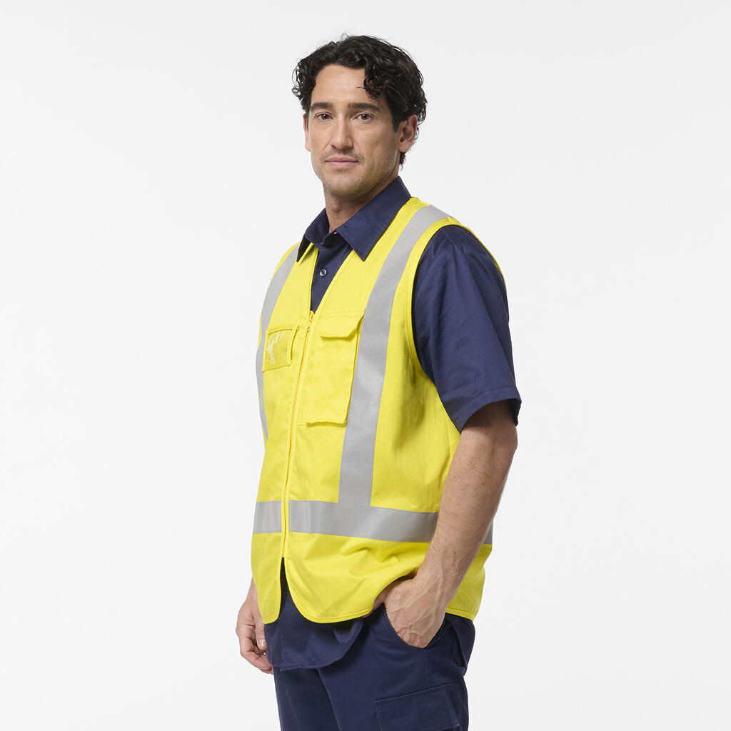 KingGee K57007 Originals Hi Vis X Back Cotton Drill Vest