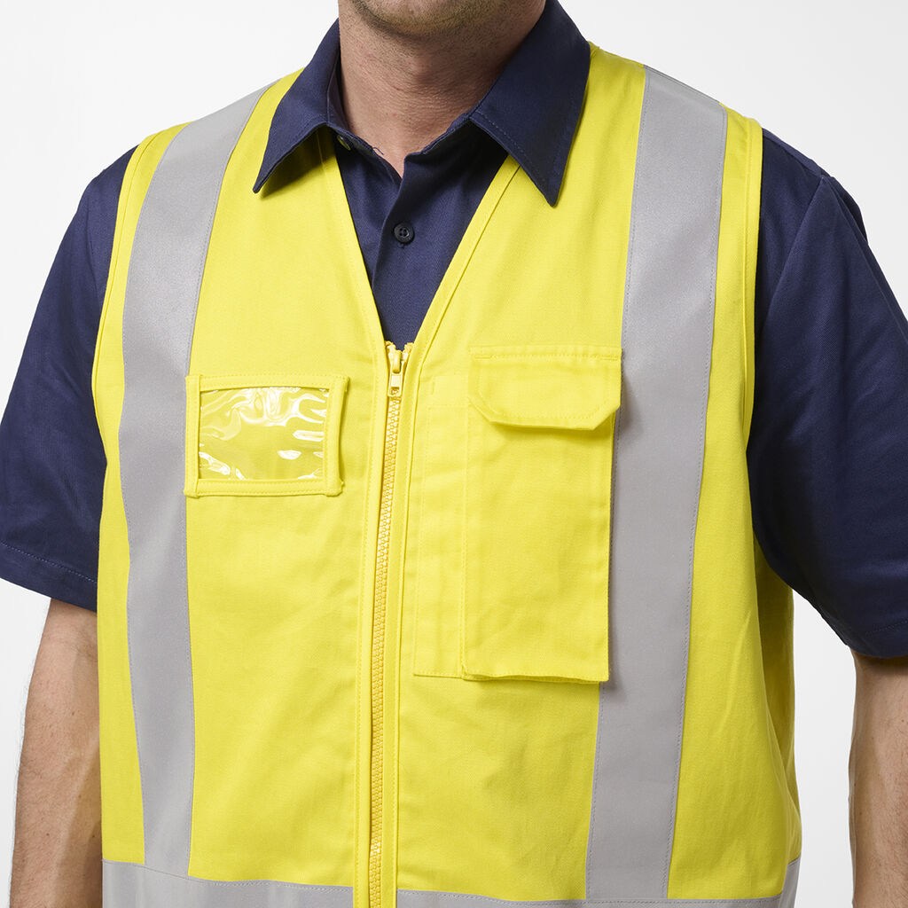 KingGee K57007 Originals Hi Vis X Back Cotton Drill Vest