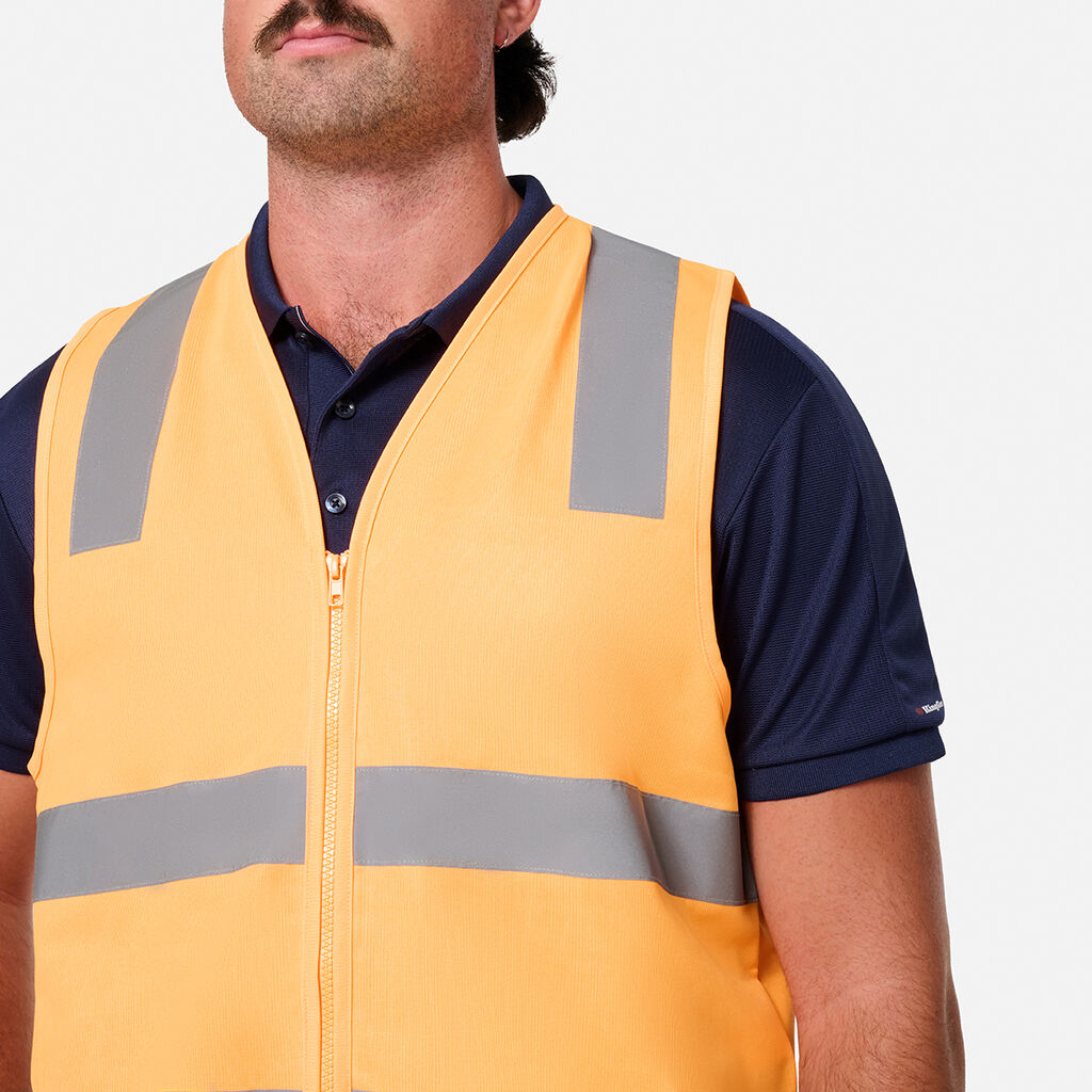 KingGee K57008 Originals VIC Rail Hi-Vis Safety Vest-Orange