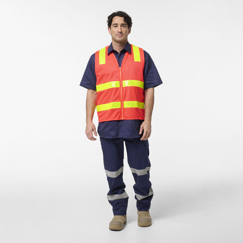 KingGee K57016 Originals VIC Roads Safety Vest-Red