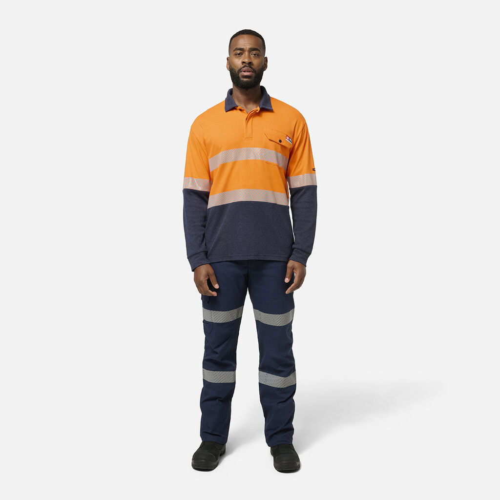KingGee K84008 Shield Tec Fr Hi-vis Spliced Polo With Fr Tape