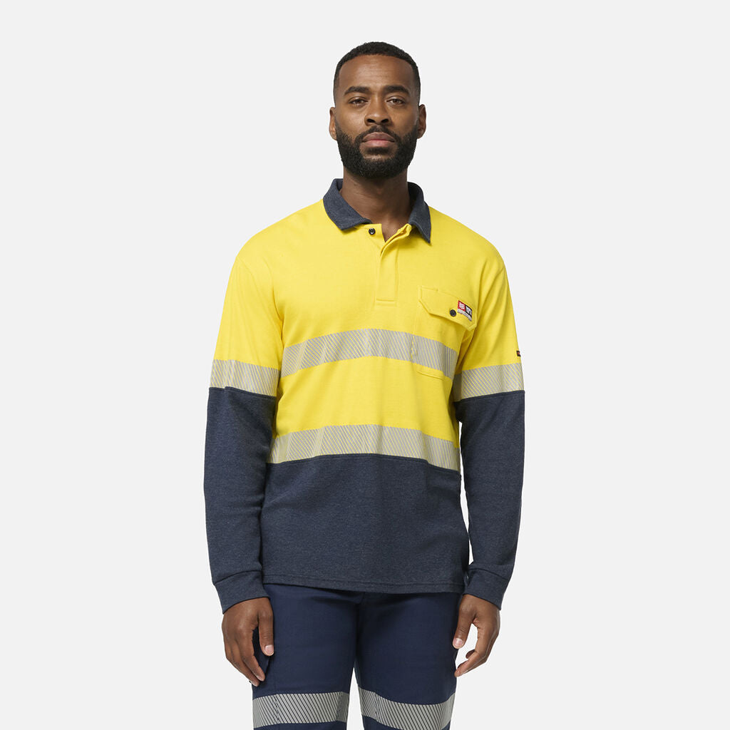 KingGee K84008 Shield Tec Fr Hi-vis Spliced Polo With Fr Tape
