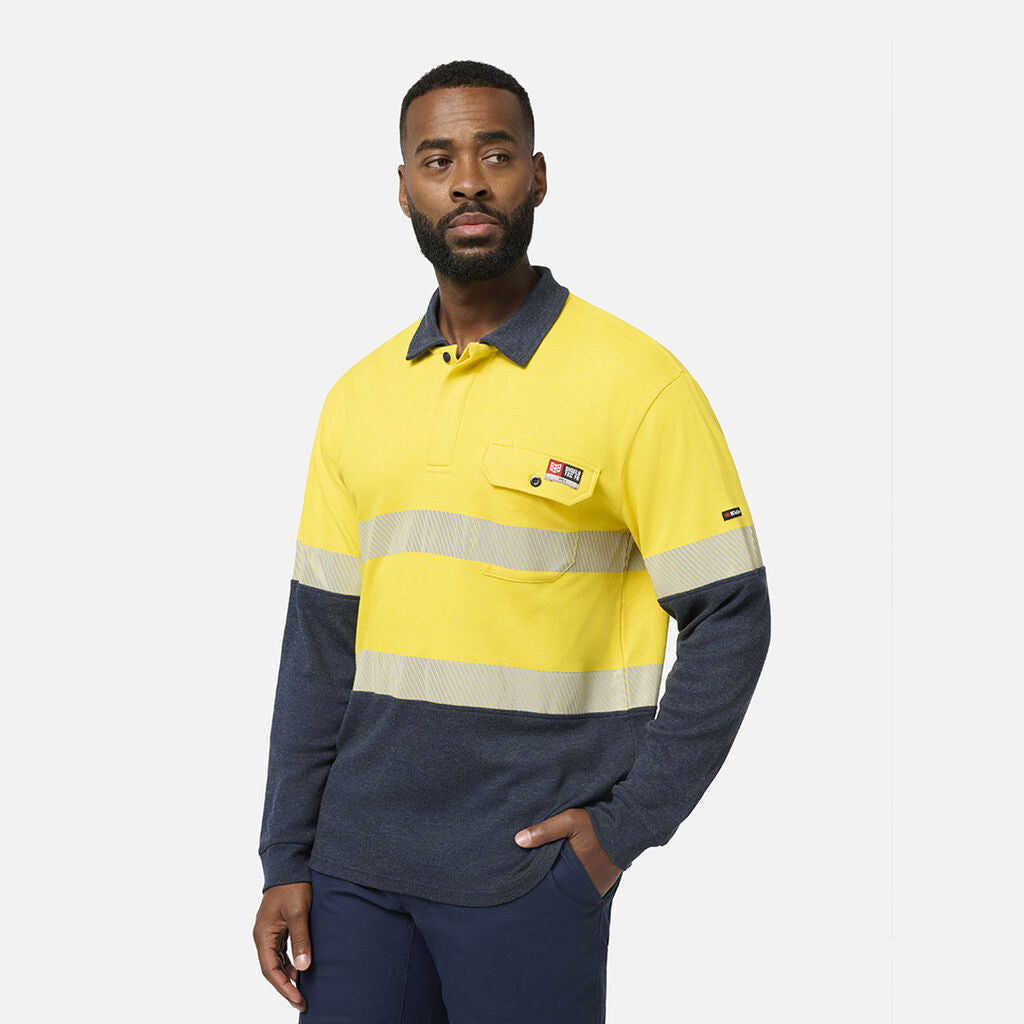 KingGee K84008 Shield Tec Fr Hi-vis Spliced Polo With Fr Tape