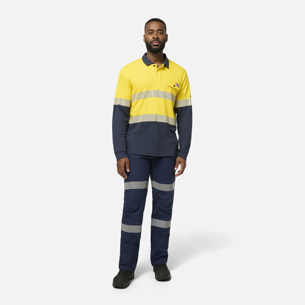 KingGee K84008 Shield Tec Fr Hi-vis Spliced Polo With Fr Tape