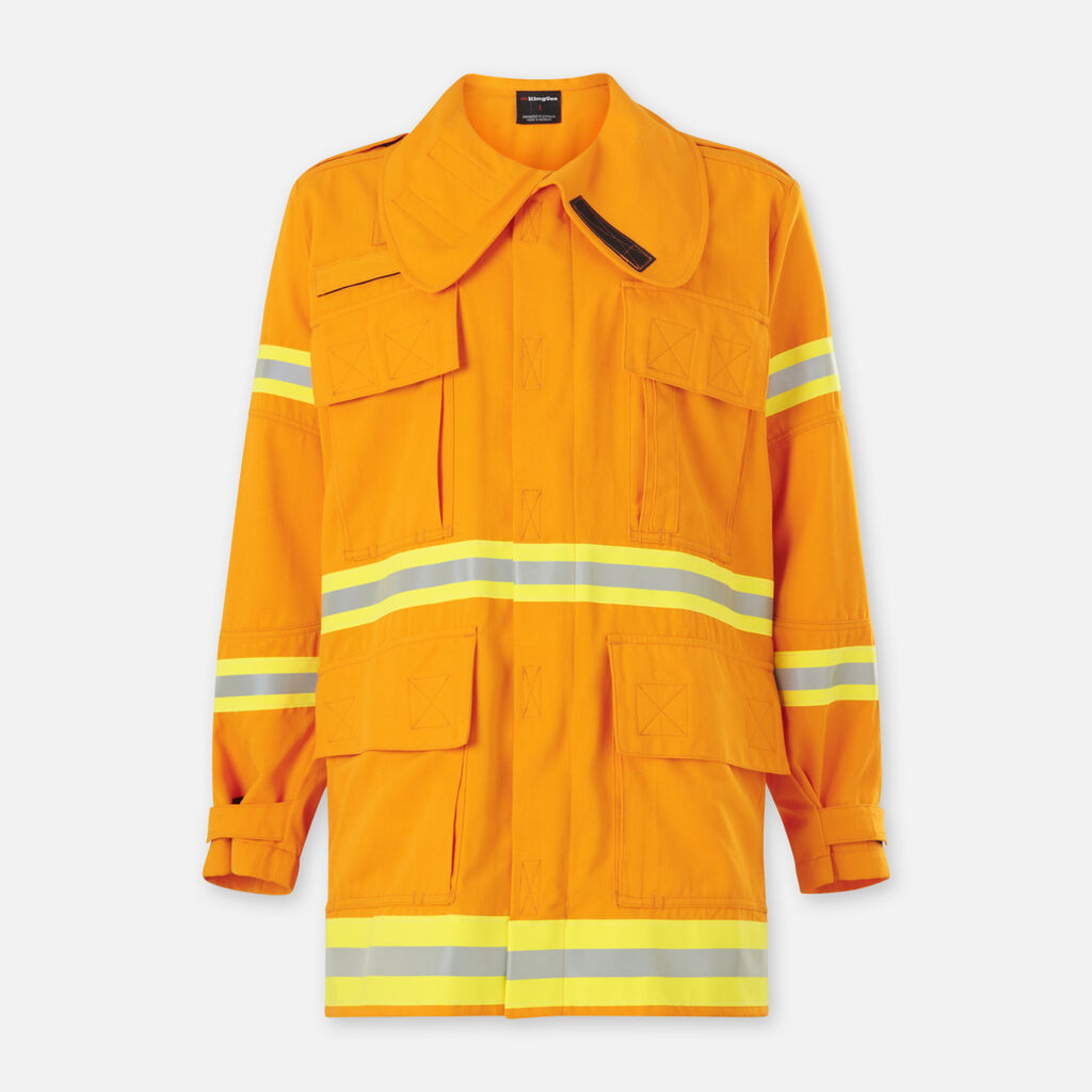 KingGee K85000 Wildlands Firefighting Hi-Vis Coat-Gold