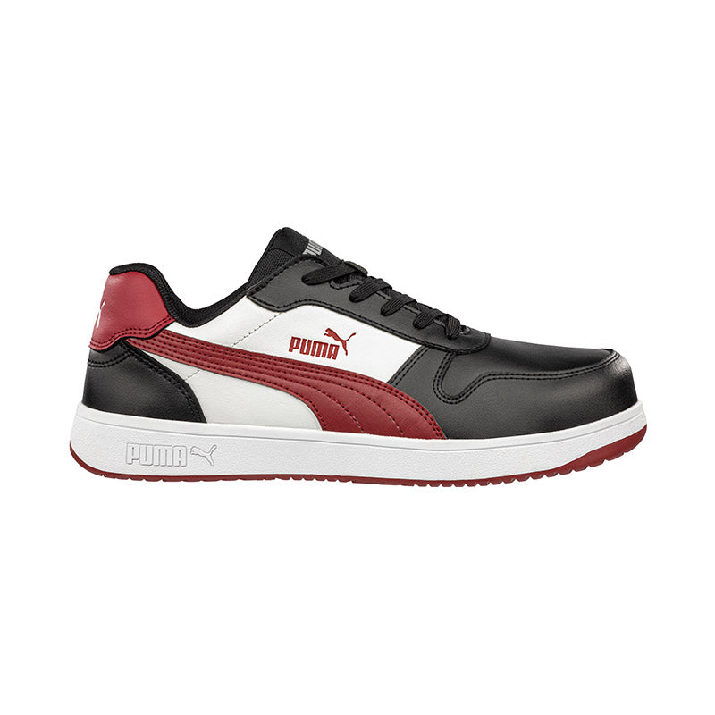 Puma 640207 Frontcourt Low Safety Boots- Red/Black