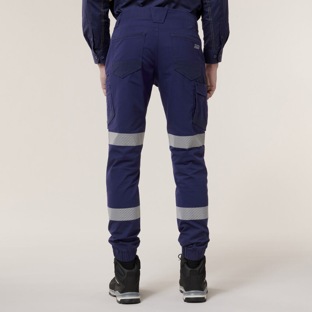Hard Yakka Y02586 Raptor Cuff Pants With Tape-Navy