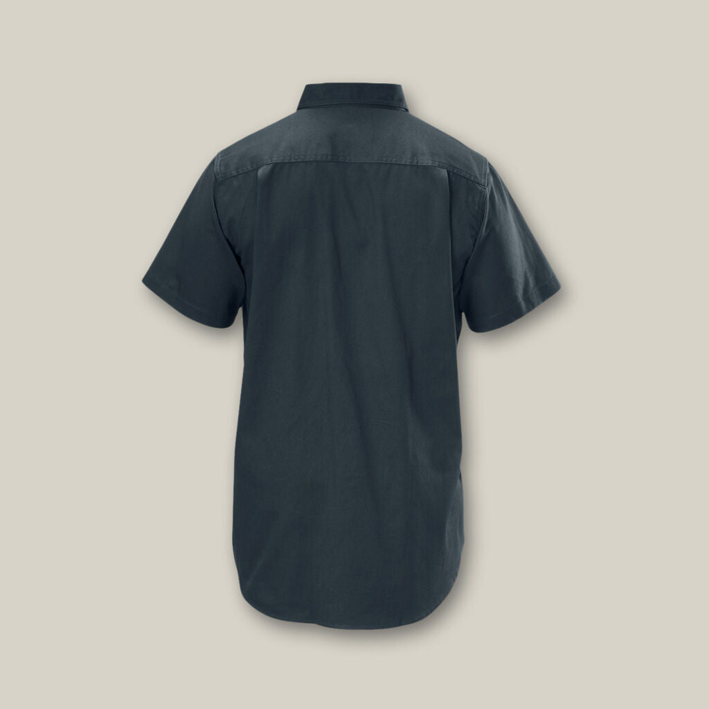 Hard Yakka Y07510 Short Sleeve Open Front Cotton Drill Work Shirt