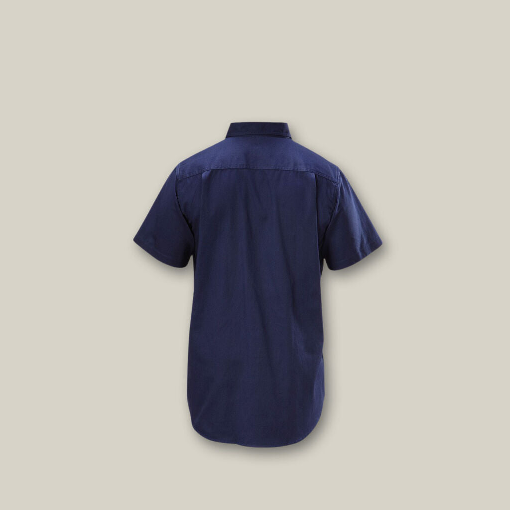 Hard Yakka Y07510 Short Sleeve Open Front Cotton Drill Work Shirt
