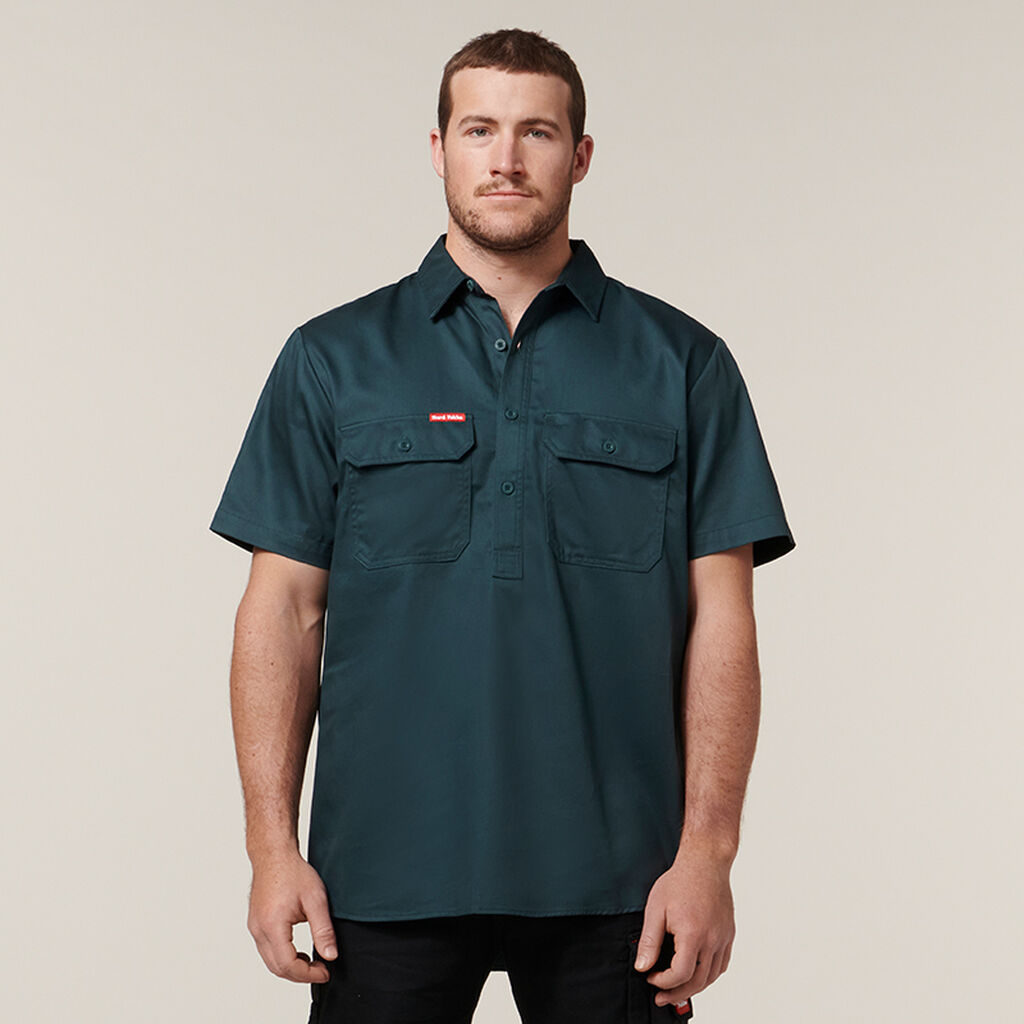 Hard Yakka Y07540 Short Sleeve Closed Front Shirt