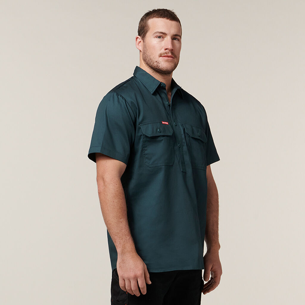 Hard Yakka Y07540 Short Sleeve Closed Front Shirt