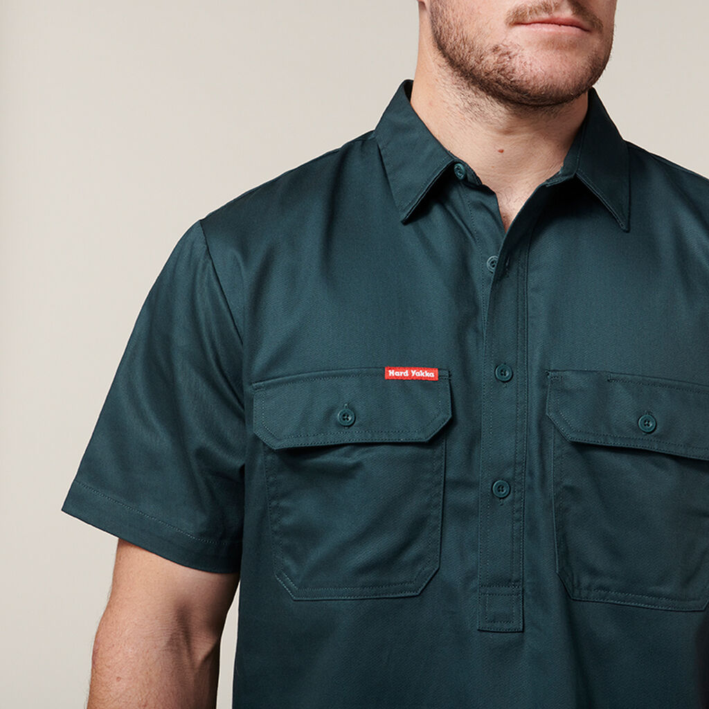 Hard Yakka Y07540 Short Sleeve Closed Front Shirt