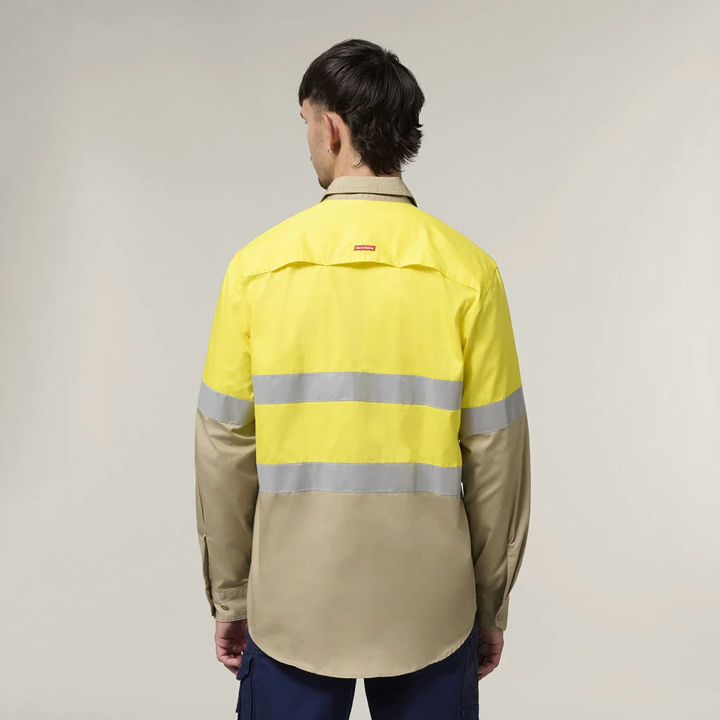 Hard Yakka Y07940 Core L/S 2tone Taped Vented Shirt