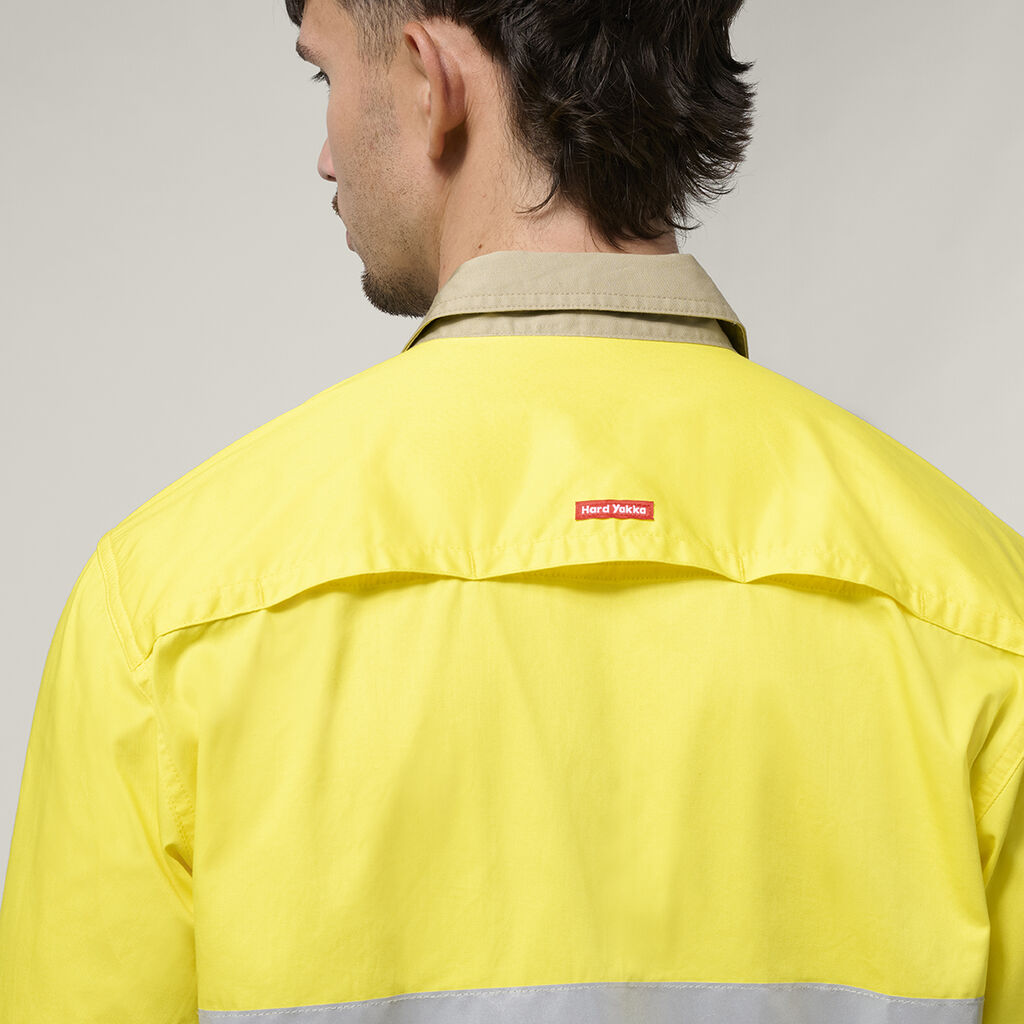 Hard Yakka Y07940 Core L/S 2tone Taped Vented Shirt