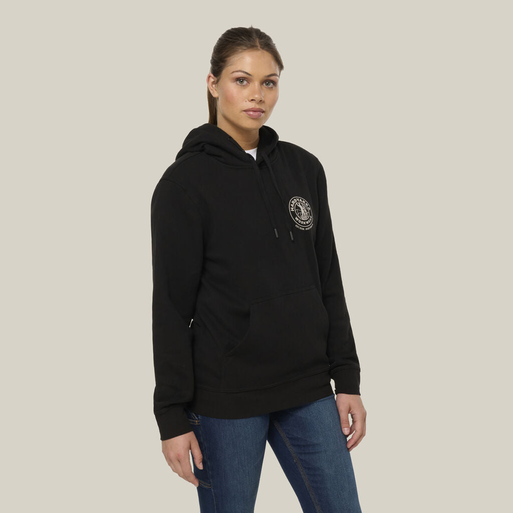Hard Yakka Y08129 Women's Heritage Hoodie-Black